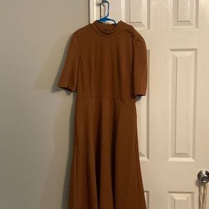 Burnt orange church dress